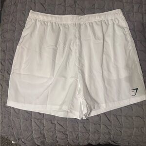 Gymshark arrival white 5” gym short